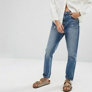 Lovers + Friends Logan High-Rise Tapered Jean in Fairmount Wash Crop Size 29